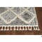 Homeroots 39 x 59 in. Polyester Diamonds Area Rug with Fringe, Charcoal 375666 - alternate 2